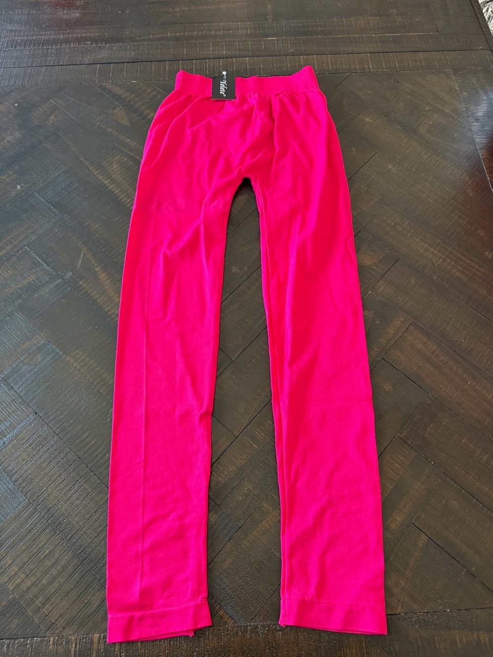 Yelete Bright Hot Pink Stretch Leggings